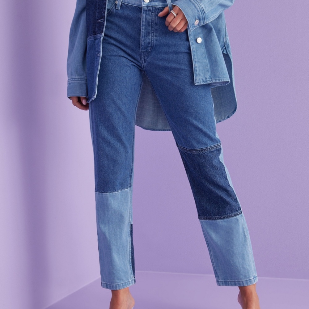 HELMUT LANG PIECED STRAIGHT PANT